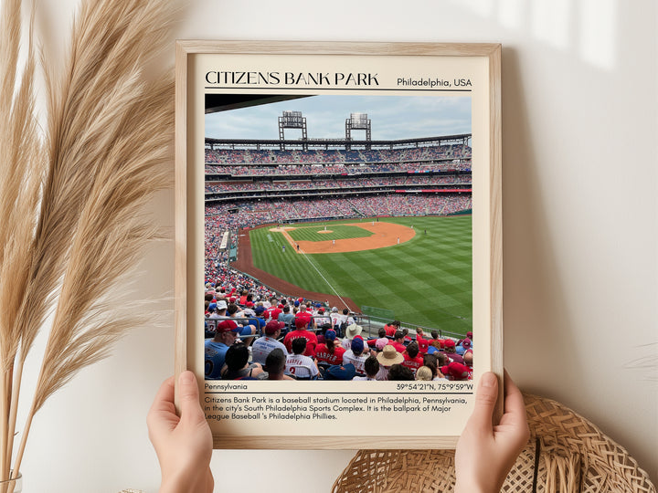 Citizens Bank Park Stadium Baseball Minimal Wall Art