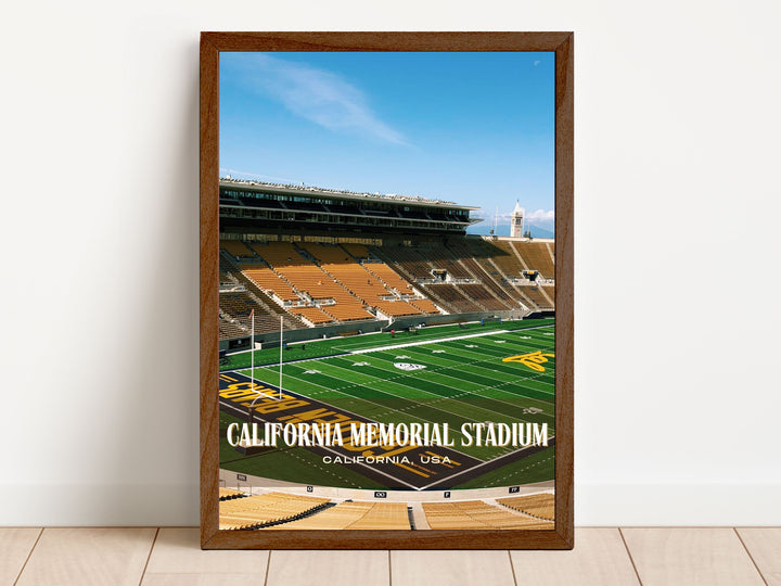 California Memorial Stadium Football Wall Art