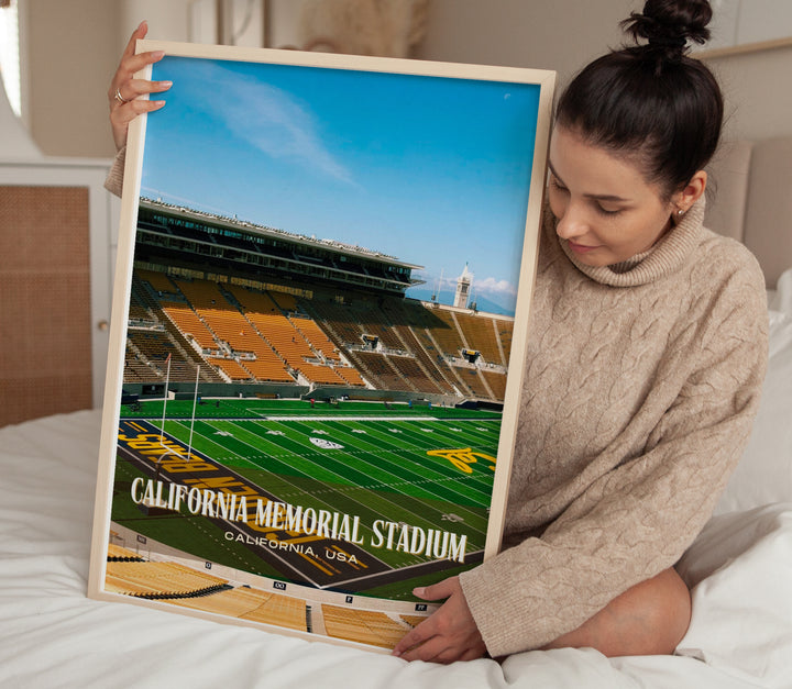 California Memorial Stadium Football Wall Art