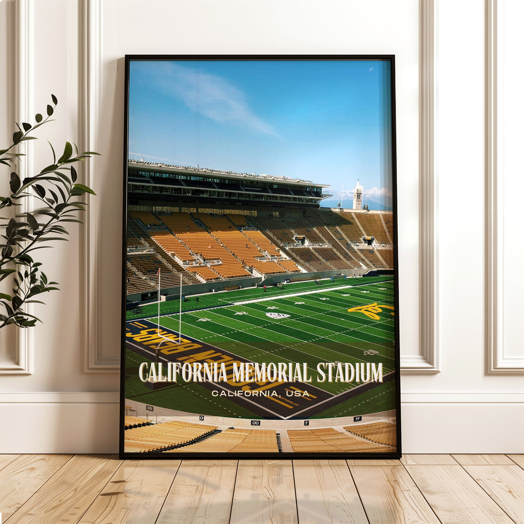 California Memorial Stadium Football Wall Art