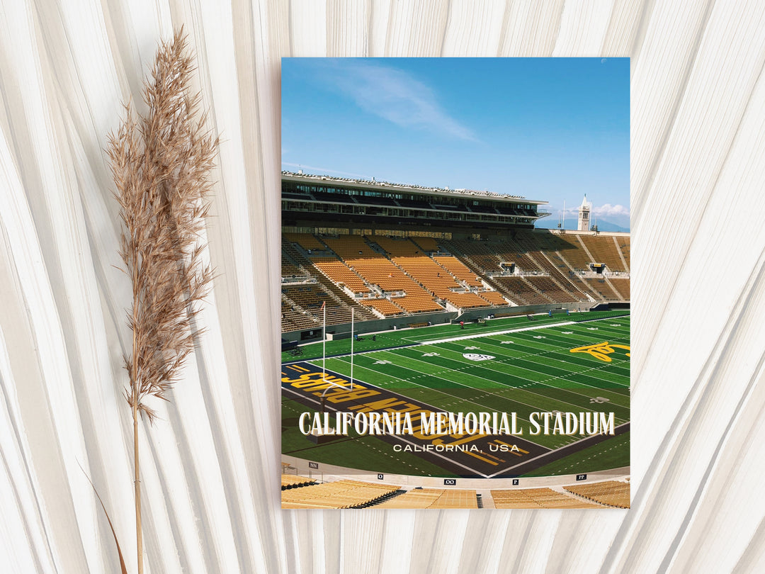 California Memorial Stadium Football Wall Art