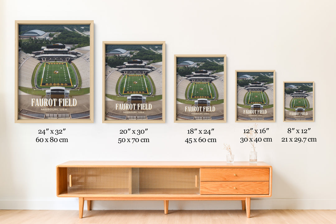 Faurot Field Stadium Football Wall Art