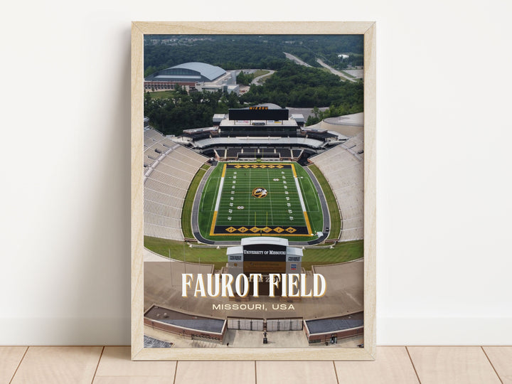 Faurot Field Stadium Football Wall Art