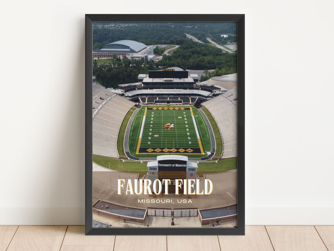 Faurot Field Stadium Football Wall Art