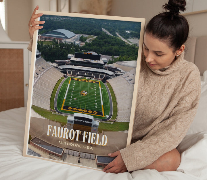 Faurot Field Stadium Football Wall Art