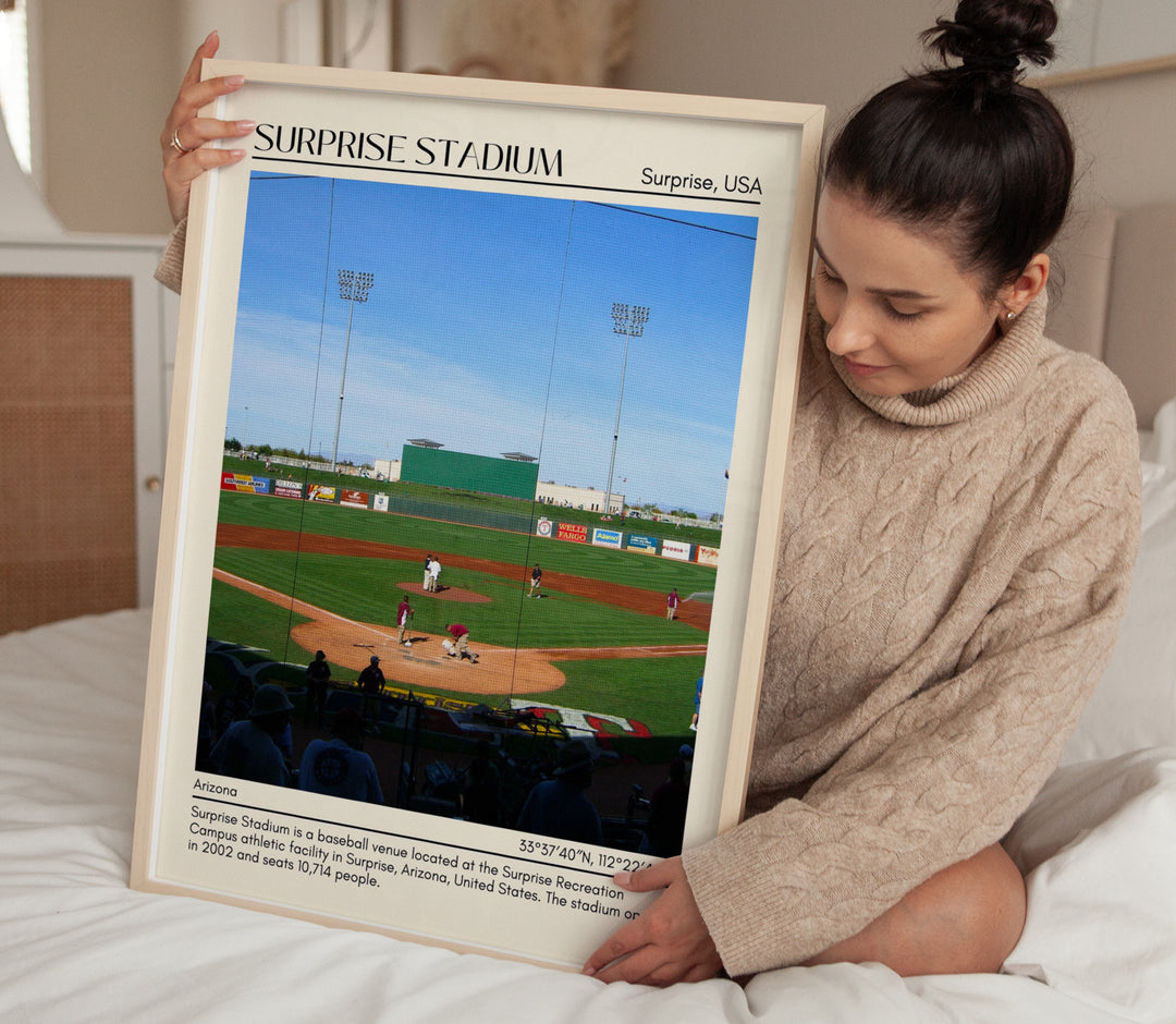 Surprise Stadium Baseball Minimal Wall Art