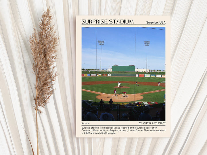 Surprise Stadium Baseball Minimal Wall Art