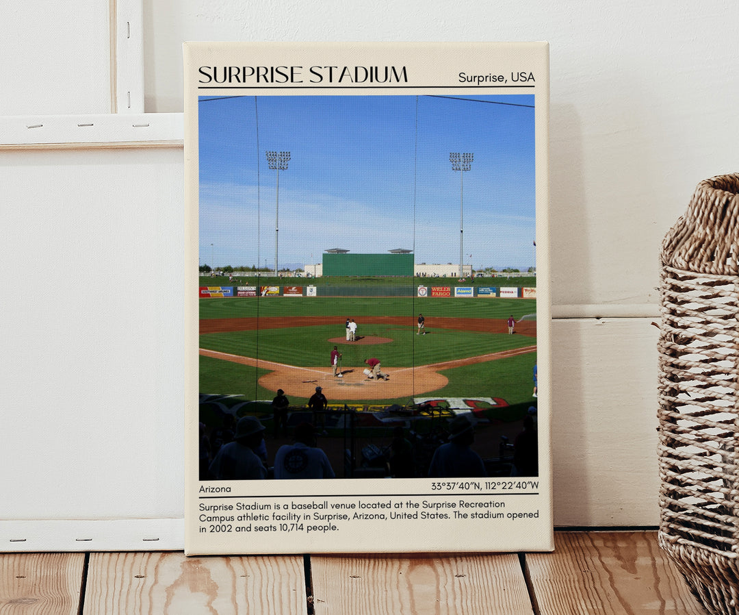 Surprise Stadium Baseball Minimal Wall Art