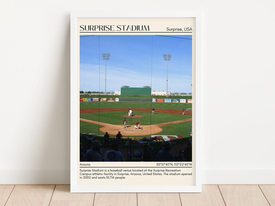 Surprise Stadium Baseball Minimal Wall Art