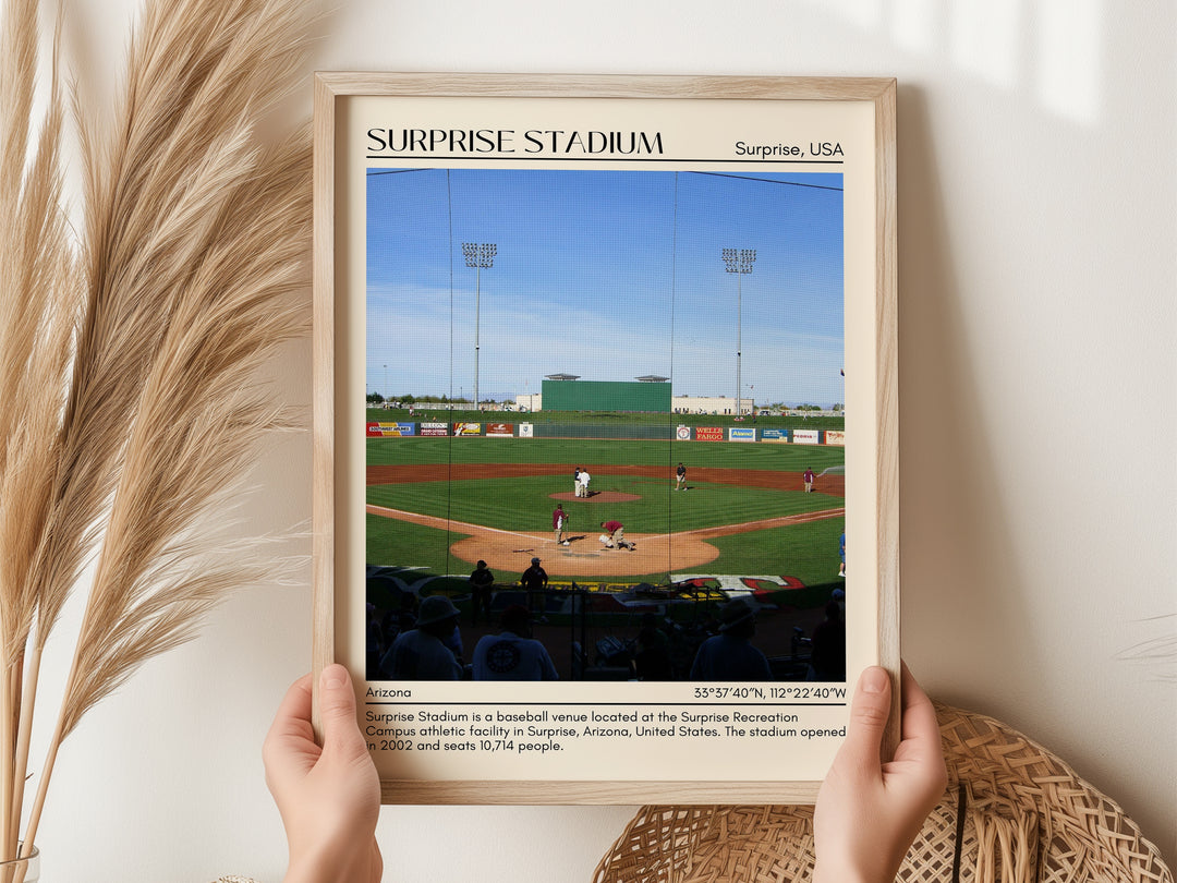 Surprise Stadium Baseball Minimal Wall Art