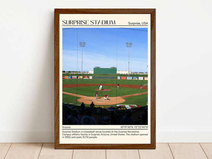 Surprise Stadium Baseball Minimal Wall Art