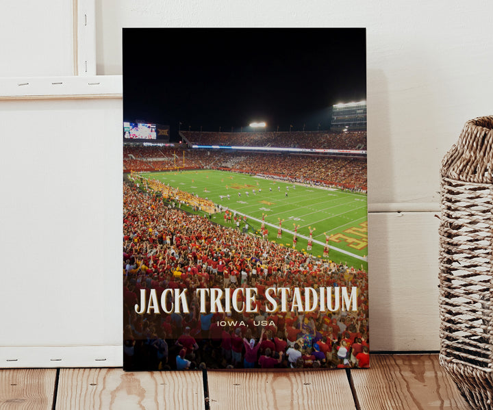 Jack Trice Stadium Football Wall Art