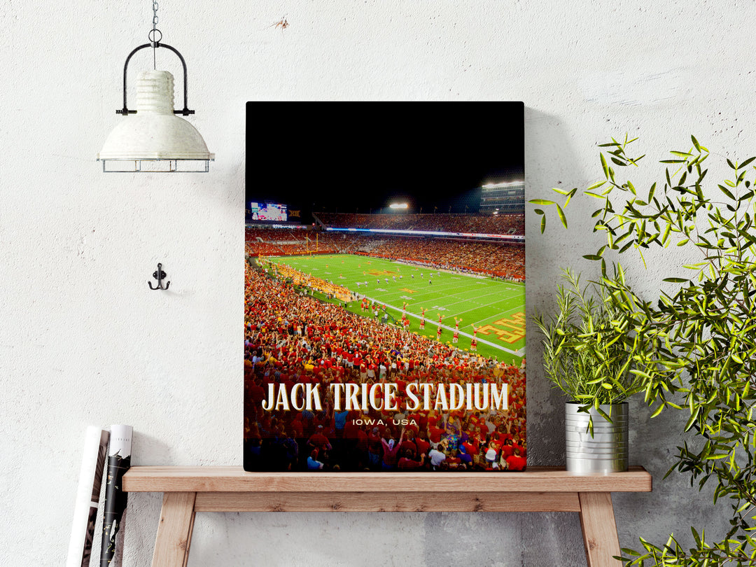 Jack Trice Stadium Football Wall Art