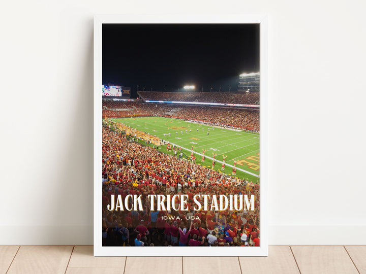 Jack Trice Stadium Football Wall Art