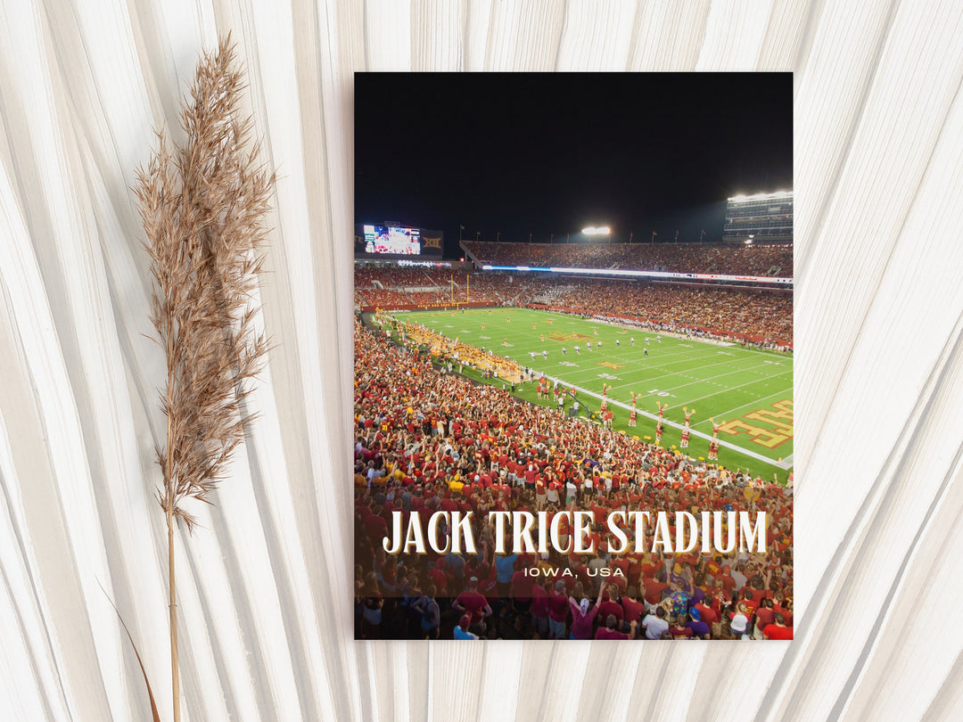 Jack Trice Stadium Football Wall Art