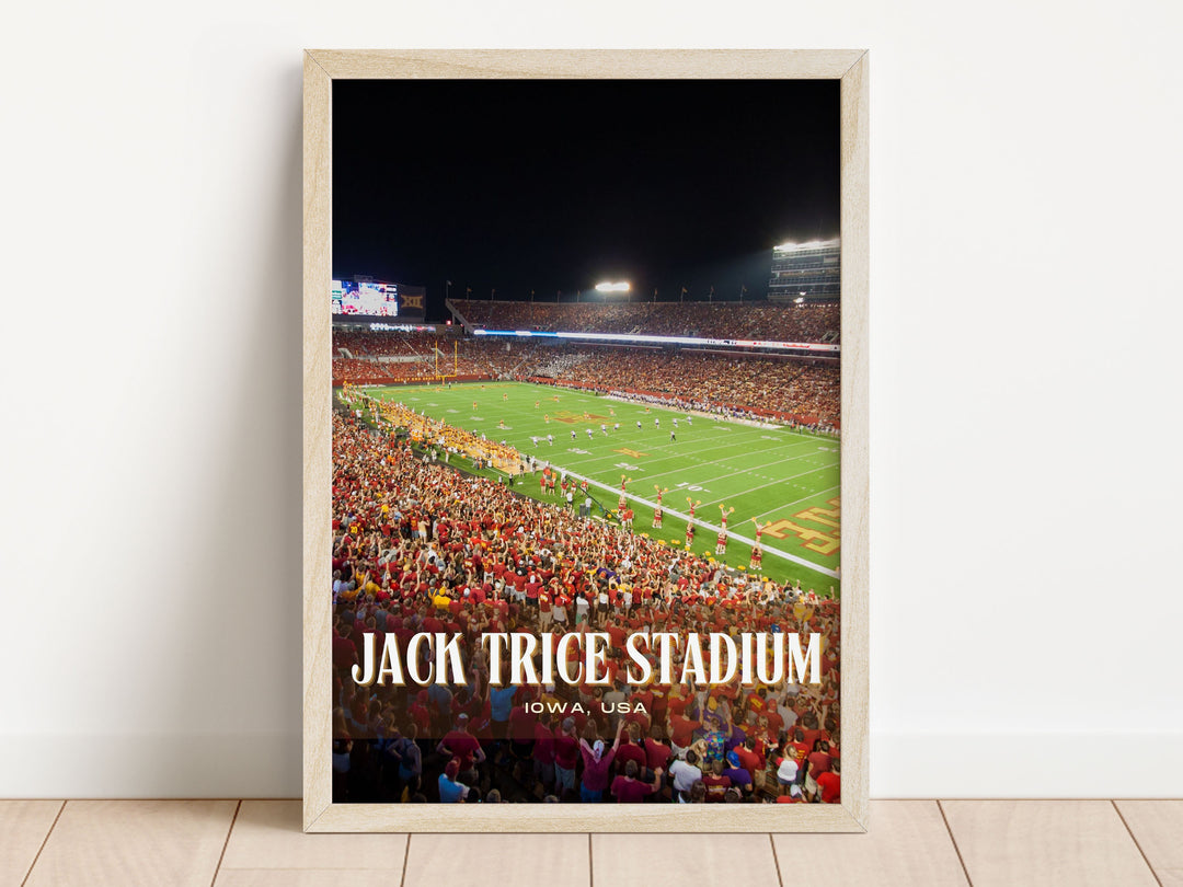 Jack Trice Stadium Football Wall Art