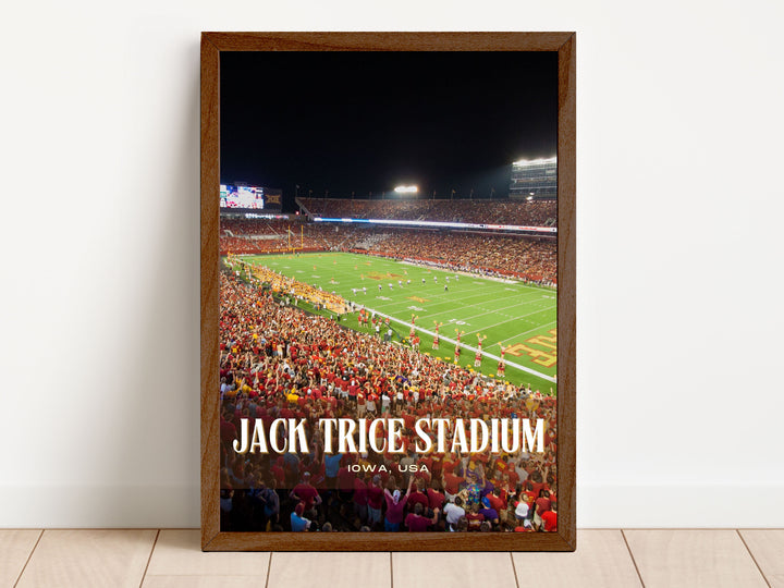 Jack Trice Stadium Football Wall Art