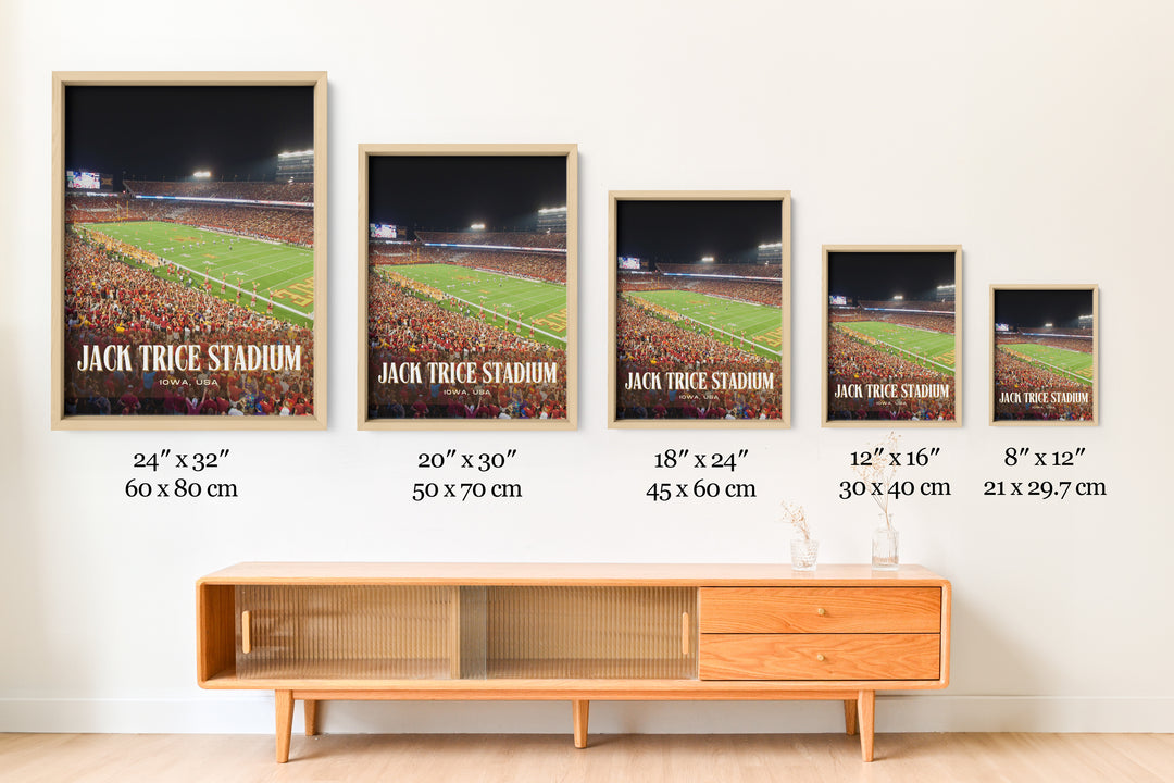 Jack Trice Stadium Football Wall Art