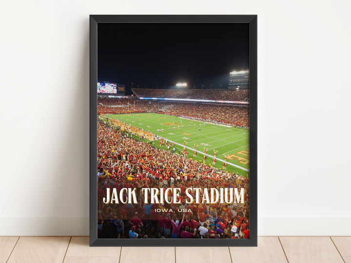 Jack Trice Stadium Football Wall Art