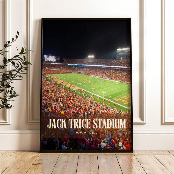 Jack Trice Stadium Football Wall Art