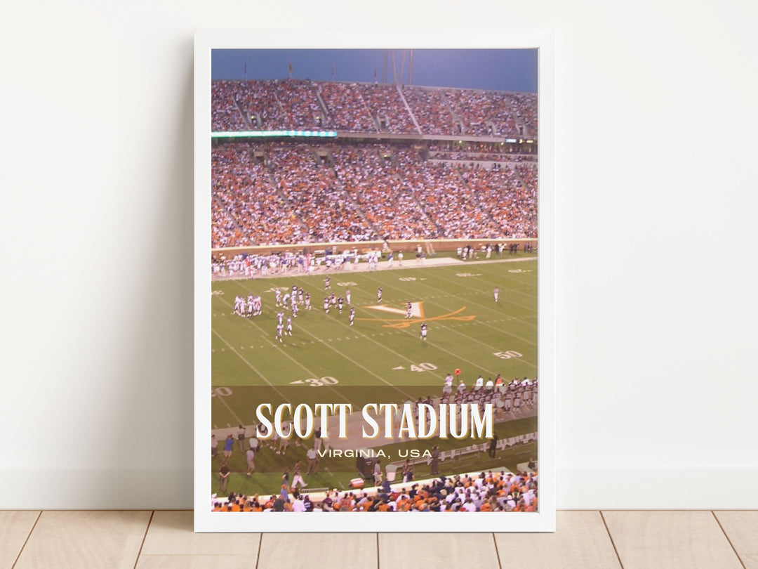 Scott Stadium Football Wall Art