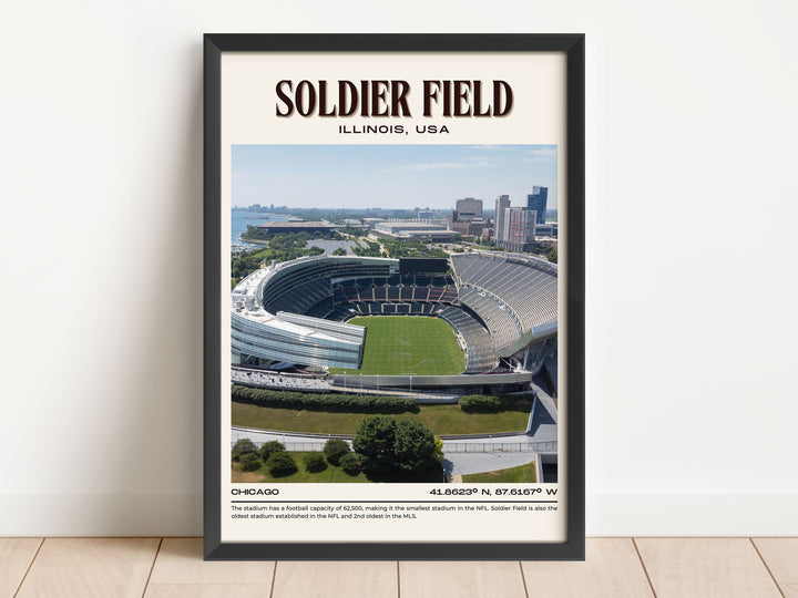 Soldier Stadium Football Retro Wall Art