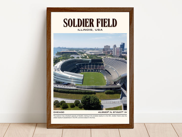 Soldier Stadium Football Retro Wall Art