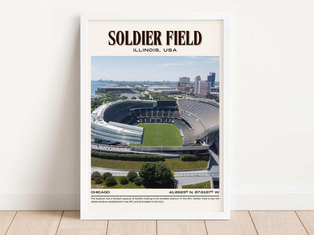 Soldier Stadium Football Retro Wall Art