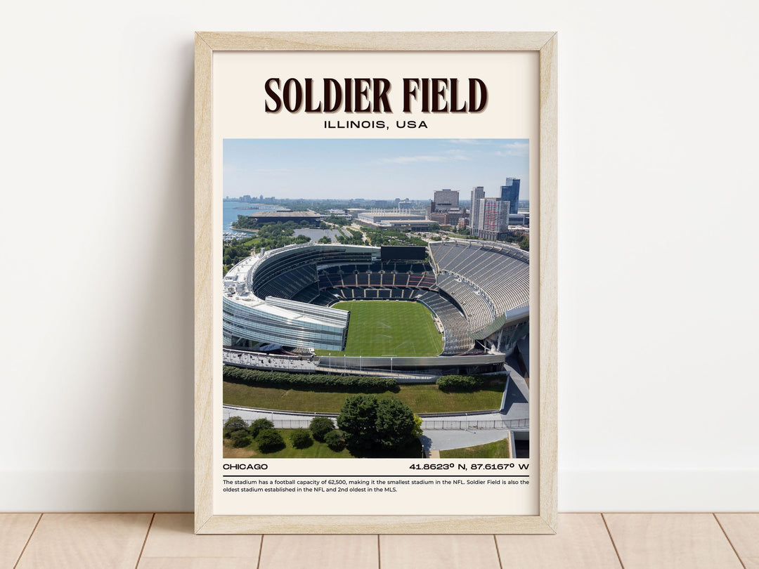 Soldier Stadium Football Retro Wall Art