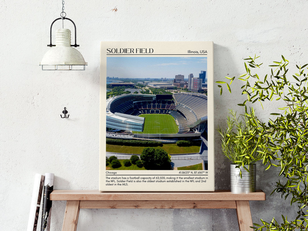 Soldier Stadium Football Minimal Wall Art