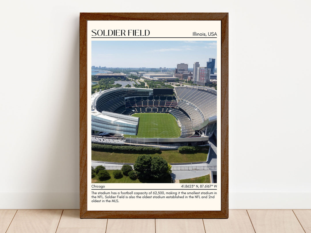 Soldier Stadium Football Minimal Wall Art