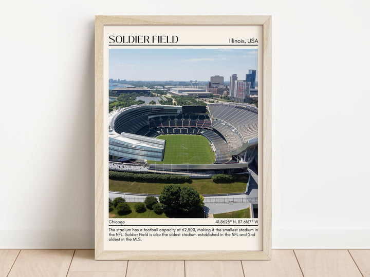 Soldier Stadium Football Minimal Wall Art