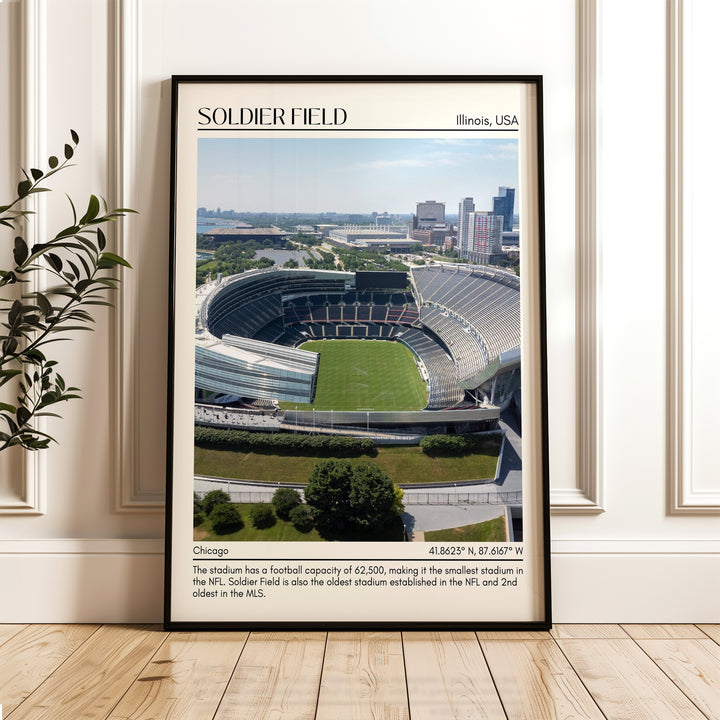 Soldier Stadium Football Minimal Wall Art