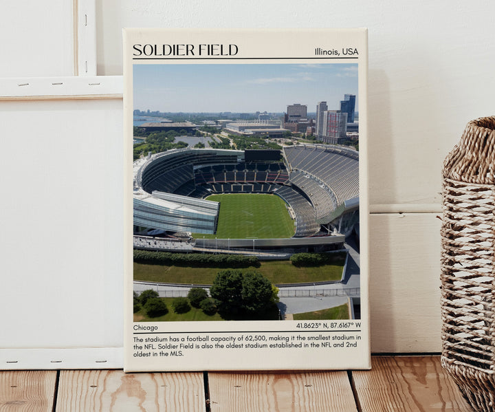 Soldier Stadium Football Minimal Wall Art