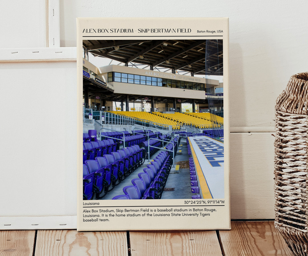 Alex Box Stadium - Skip Bertman Field Baseball Minimal Wall Art