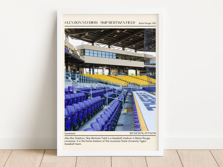 Alex Box Stadium - Skip Bertman Field Baseball Minimal Wall Art