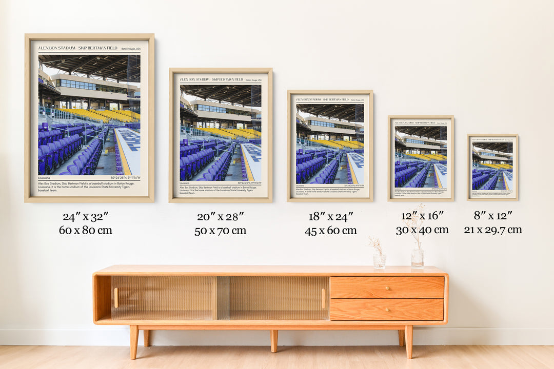 Alex Box Stadium - Skip Bertman Field Baseball Minimal Wall Art