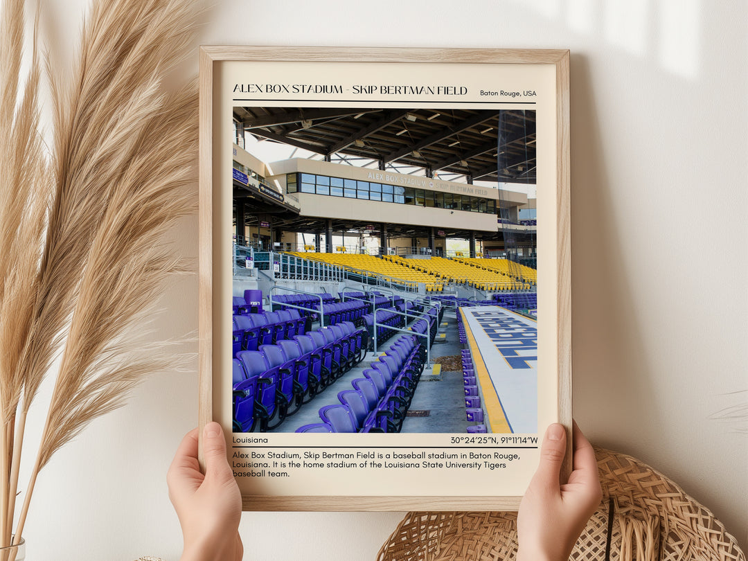 Alex Box Stadium - Skip Bertman Field Baseball Minimal Wall Art