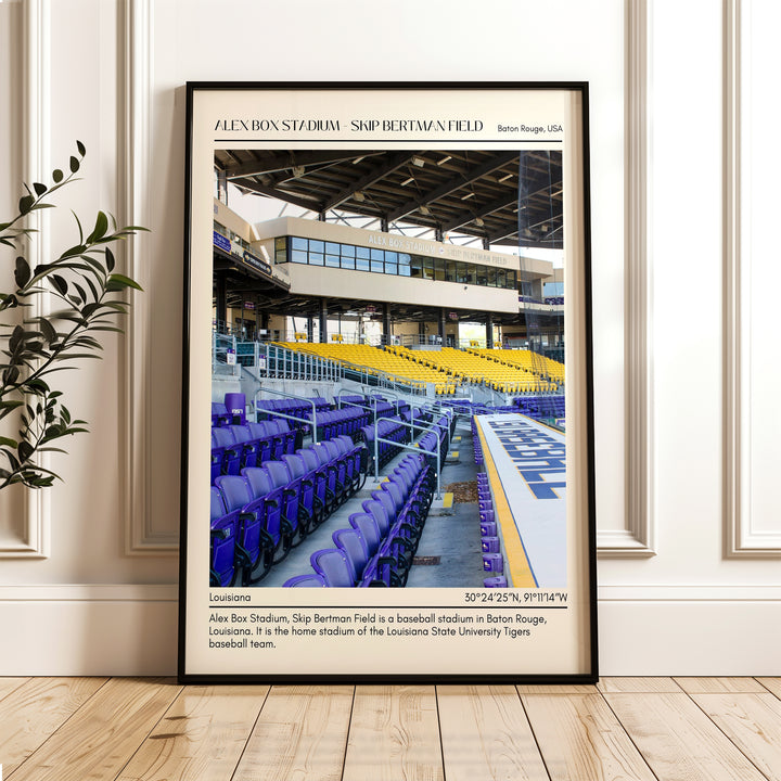 Alex Box Stadium - Skip Bertman Field Baseball Minimal Wall Art