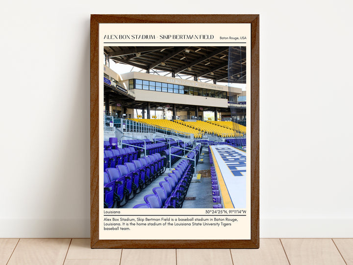 Alex Box Stadium - Skip Bertman Field Baseball Minimal Wall Art