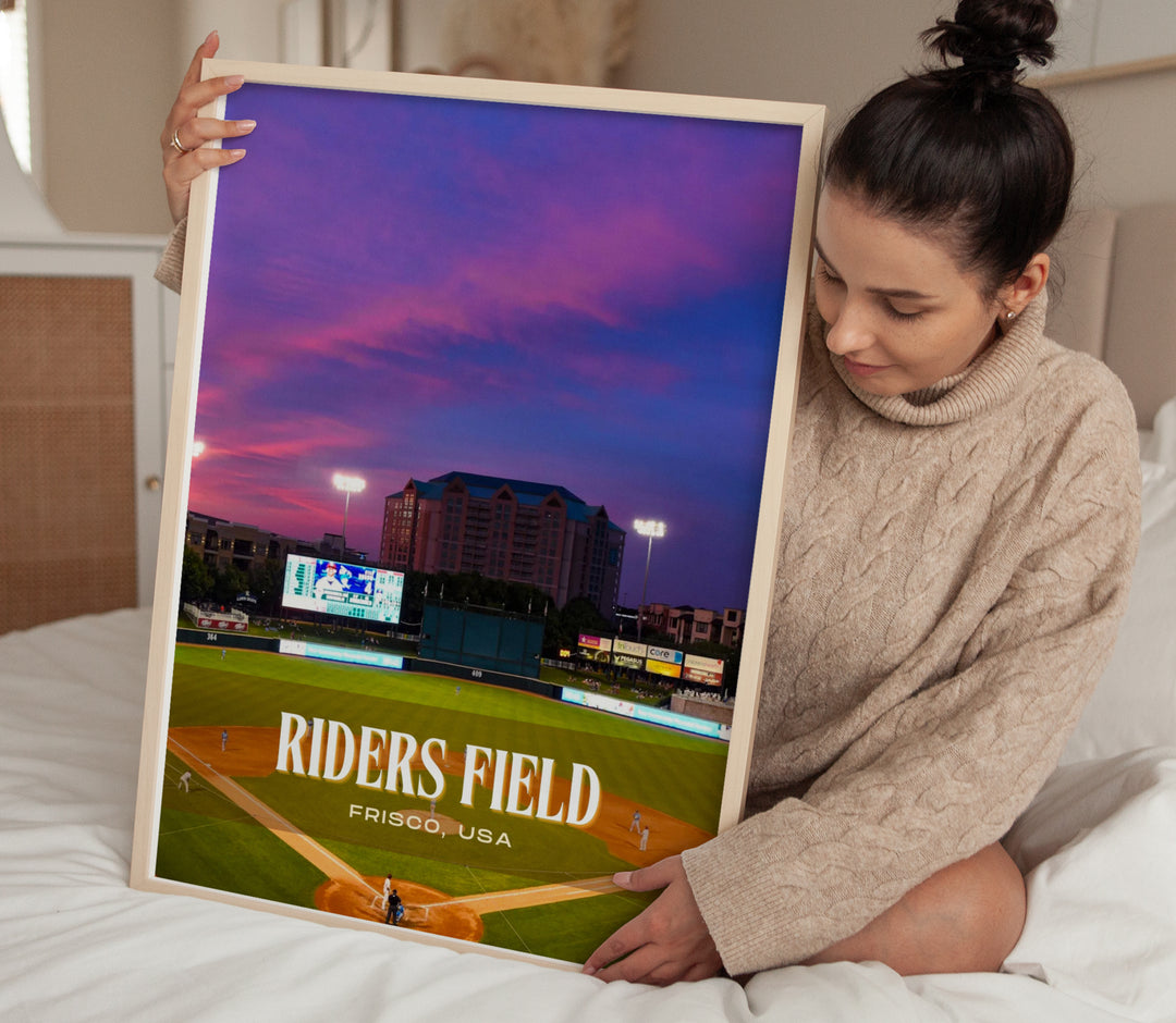 Riders Field Stadium Baseball Wall Art