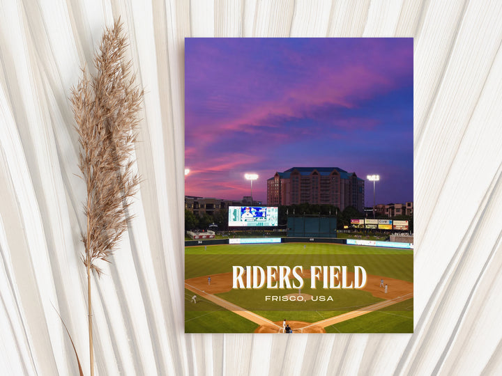 Riders Field Stadium Baseball Wall Art