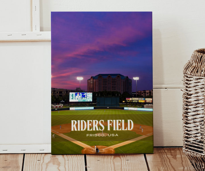 Riders Field Stadium Baseball Wall Art