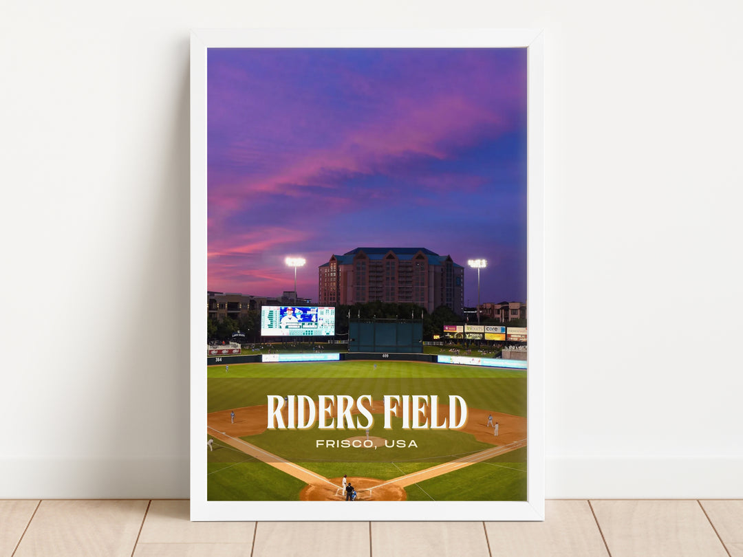 Riders Field Stadium Baseball Wall Art