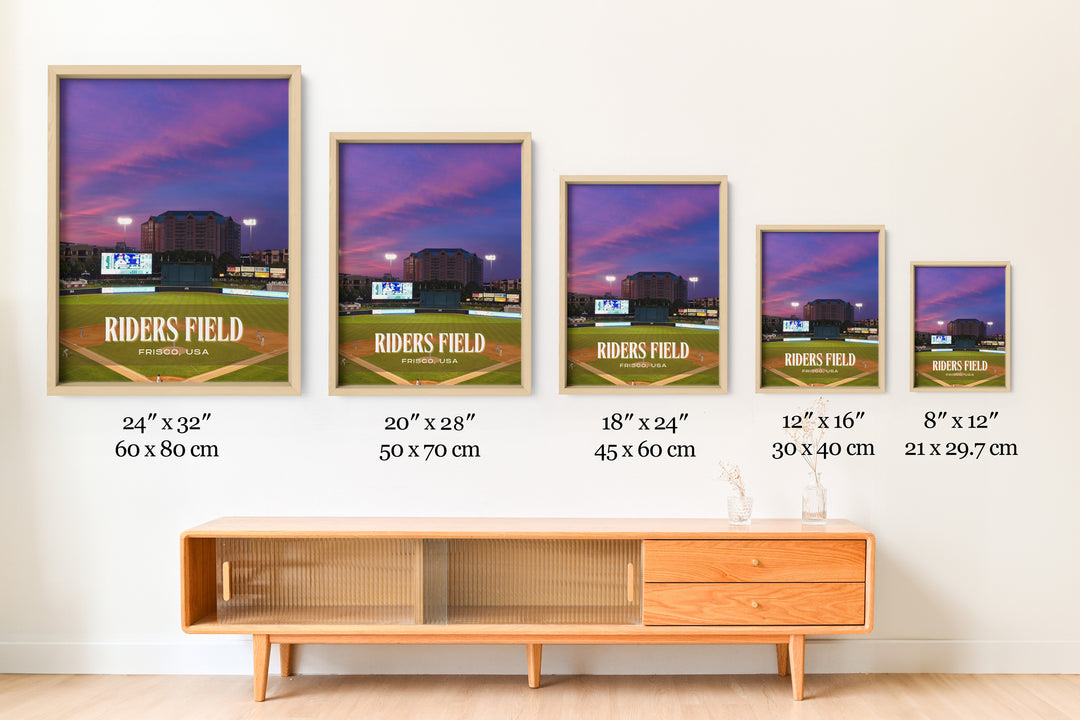 Riders Field Stadium Baseball Wall Art