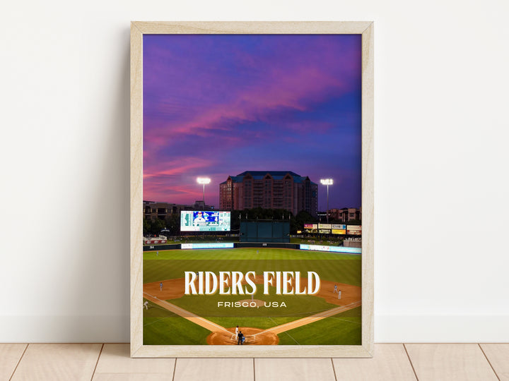 Riders Field Stadium Baseball Wall Art