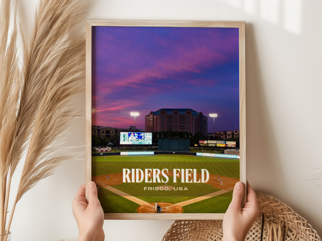 Riders Field Stadium Baseball Wall Art