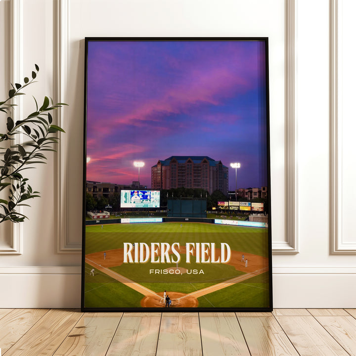 Riders Field Stadium Baseball Wall Art