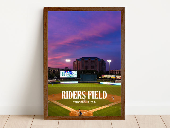 Riders Field Stadium Baseball Wall Art