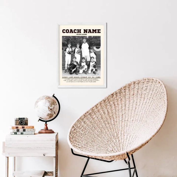 Personalized Sports Poster For Team, Player and Coach